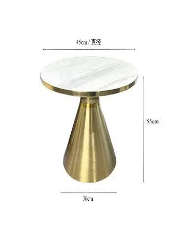 Cone Shaped sofa side marble table