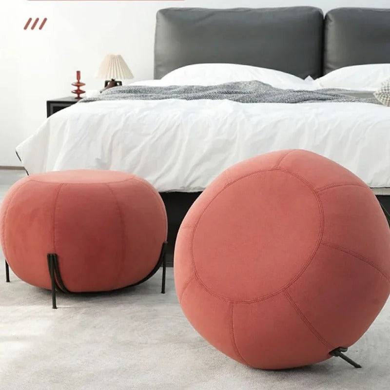 Tufted Pink Puffy - Pumpkin Chair