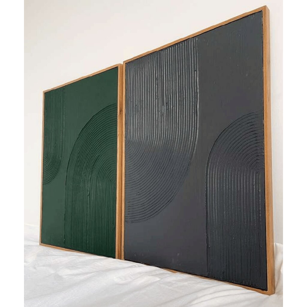 Textured Handmade Arch Wall Art – Modern Abstract for Interiors