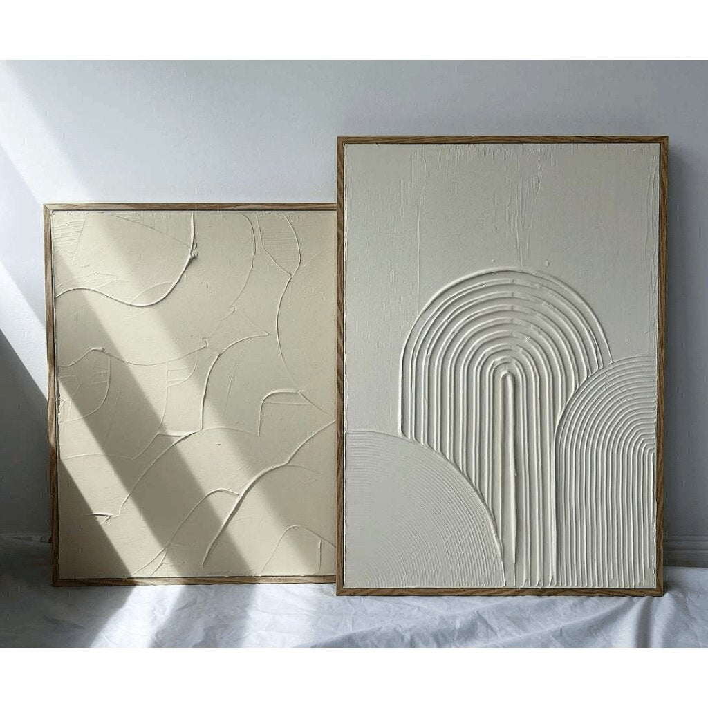 Handcrafted Textured Wall Art – Abstract Arch for Living Spaces