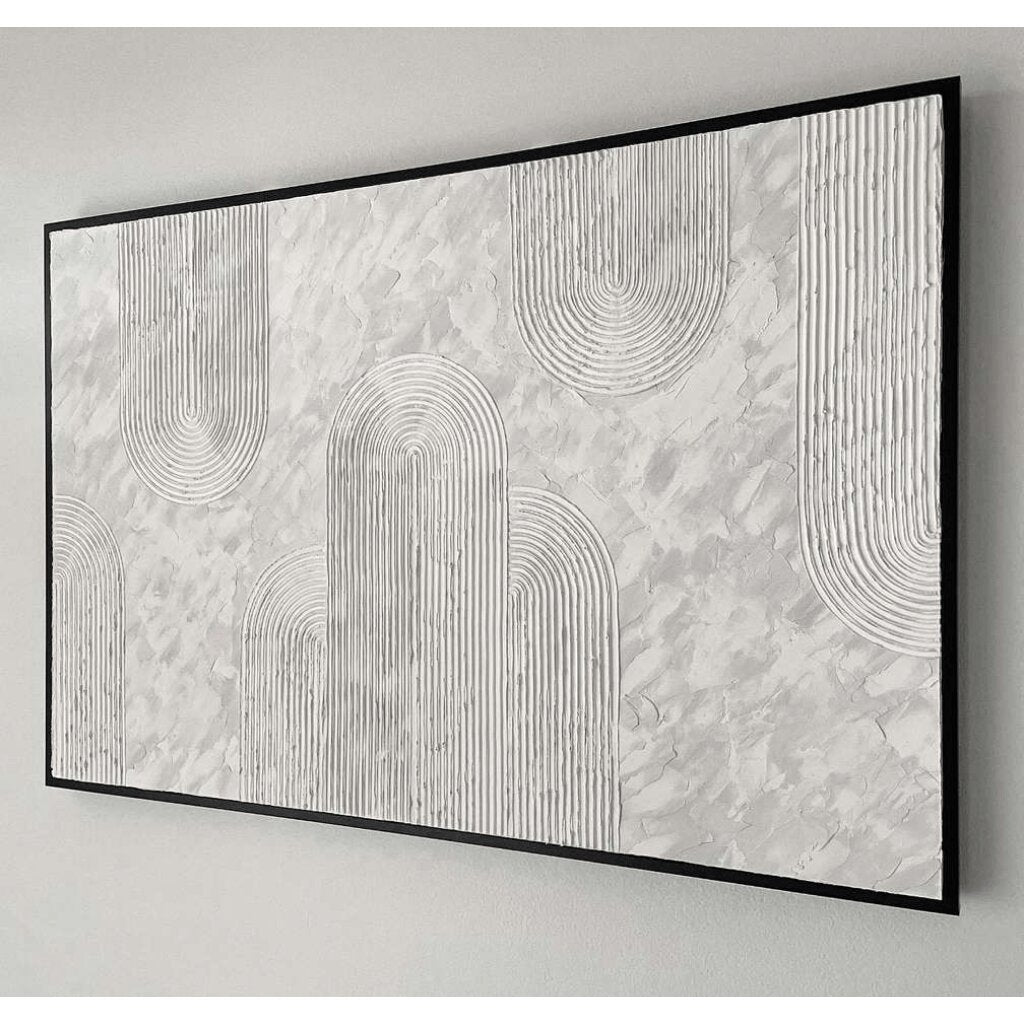 Handmade Abstract Arch Wall Art – Textured for Stylish Bedrooms