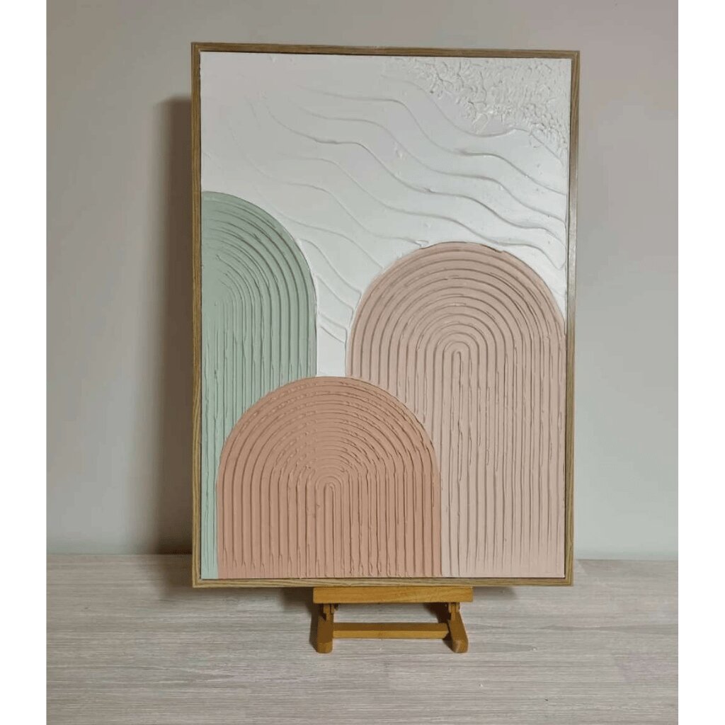 Hand-Made Textured Arch Abstract Wall Art - Modern Art for Home Decor, Living Rooms, Bed Room, Office Room