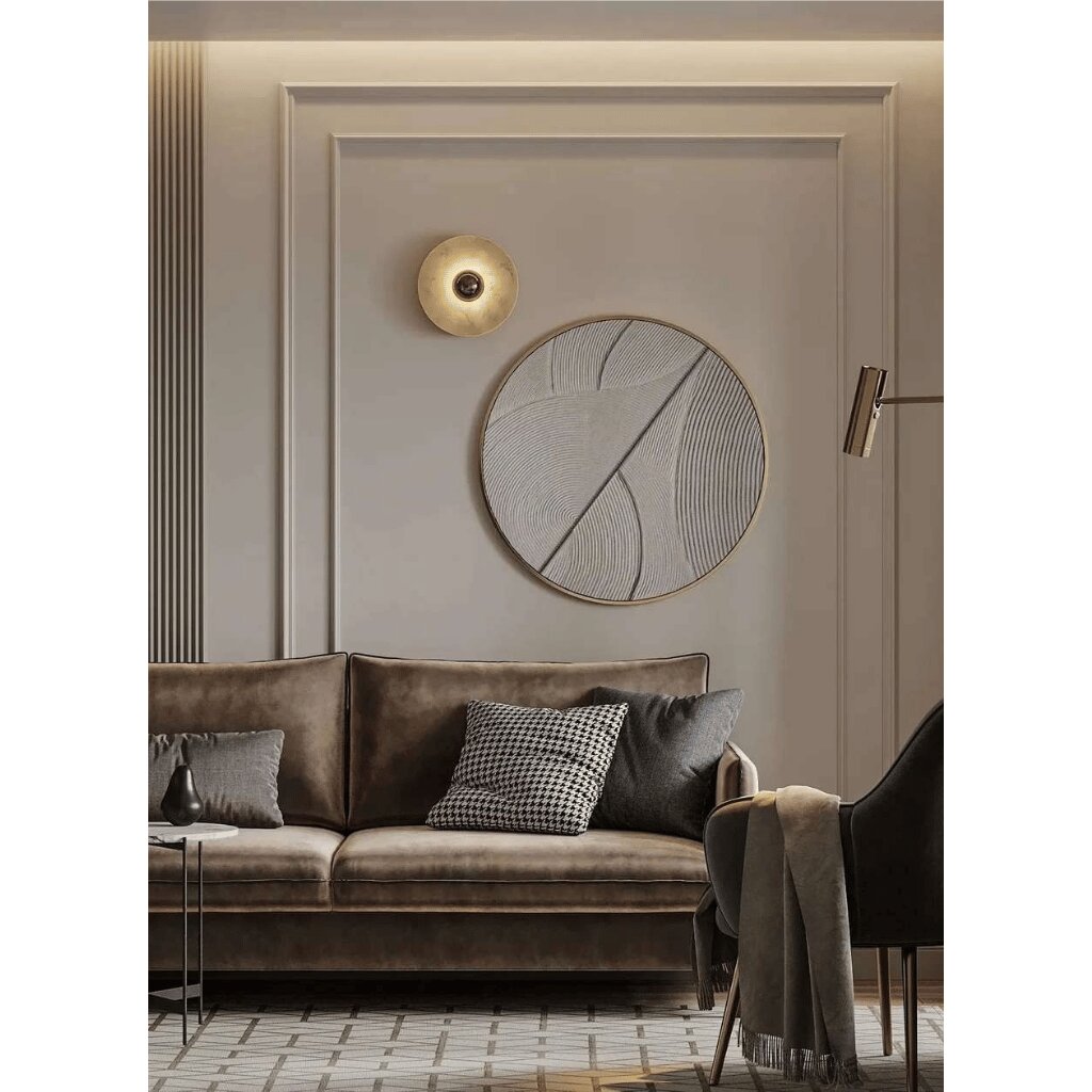 Abstract Arch Round Wall Art – Handmade Modern Art for Living Rooms