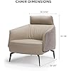 Euro Relaxing Upholstery Modern Accent Armchair