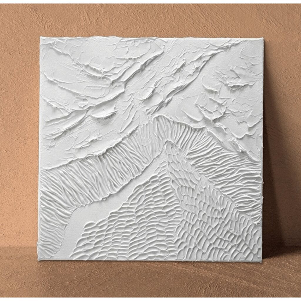 Modern Textured Wall Art in Earthy Tones for Bedrooms & Living Rooms