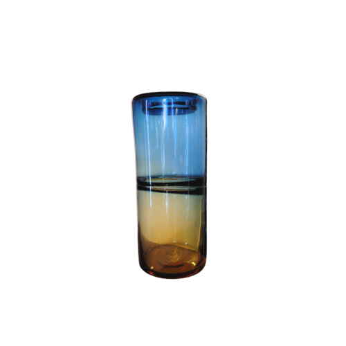 Color gradient glass vase