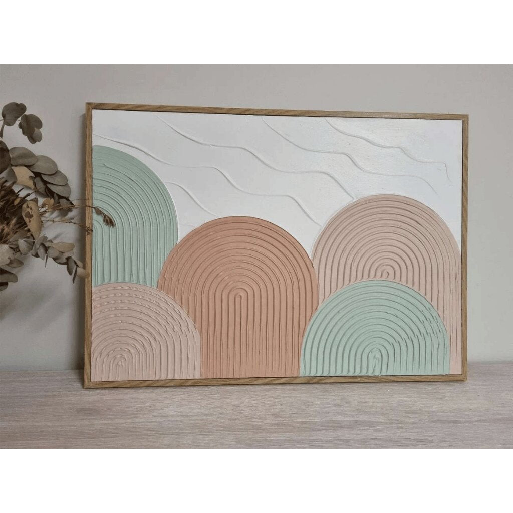 Hand-Made Abstract Arch Wall Art – Modern Piece for Homes