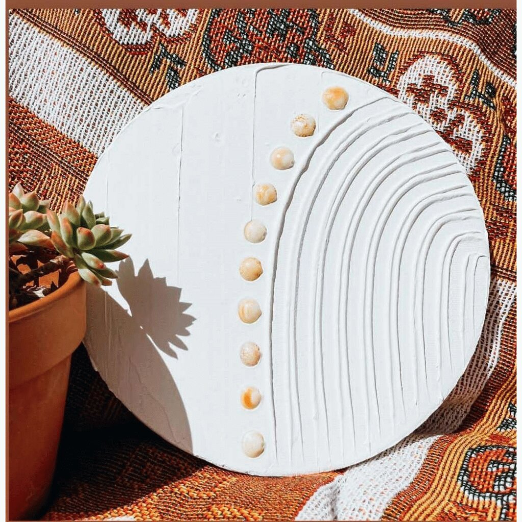 Textured Abstract Wall Art – Handmade Arch for Stylish Decor