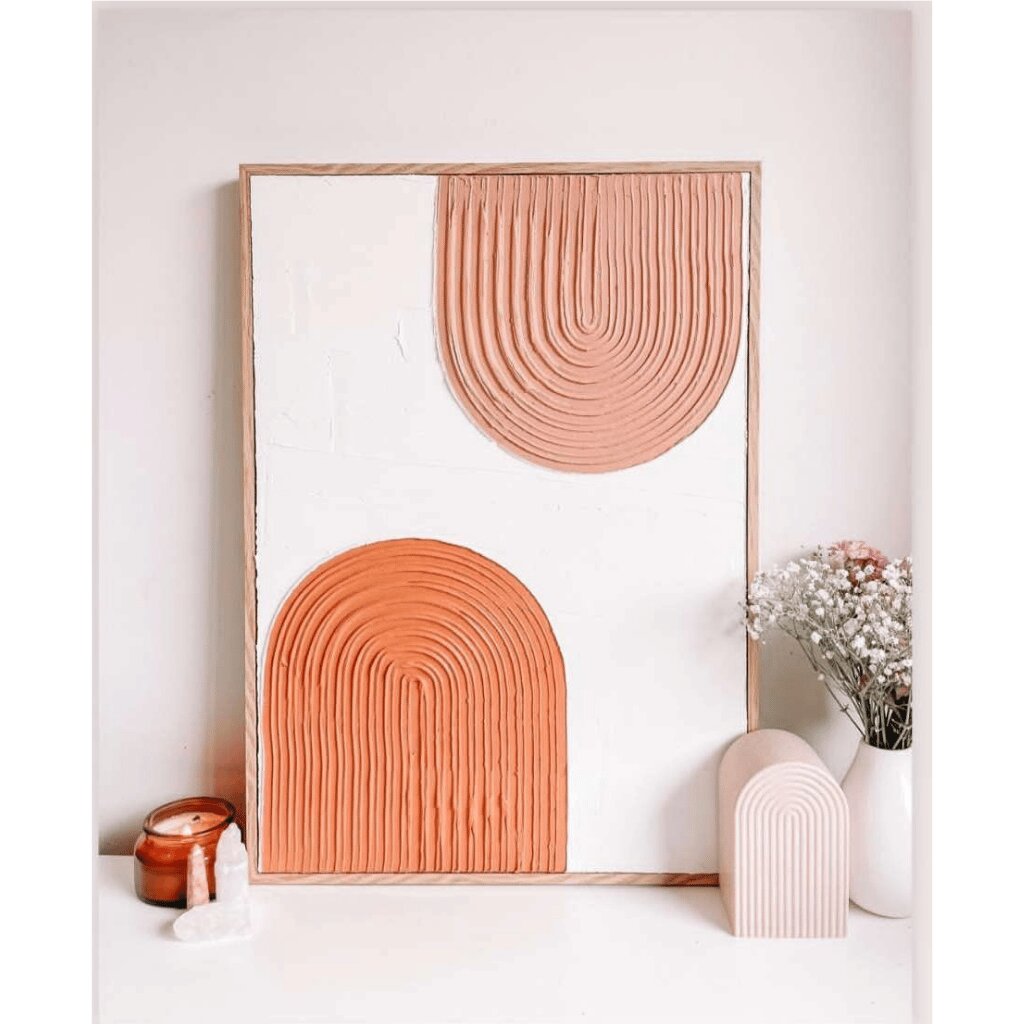 Textured Arch Wall Art – Handmade for Home & Office Decor