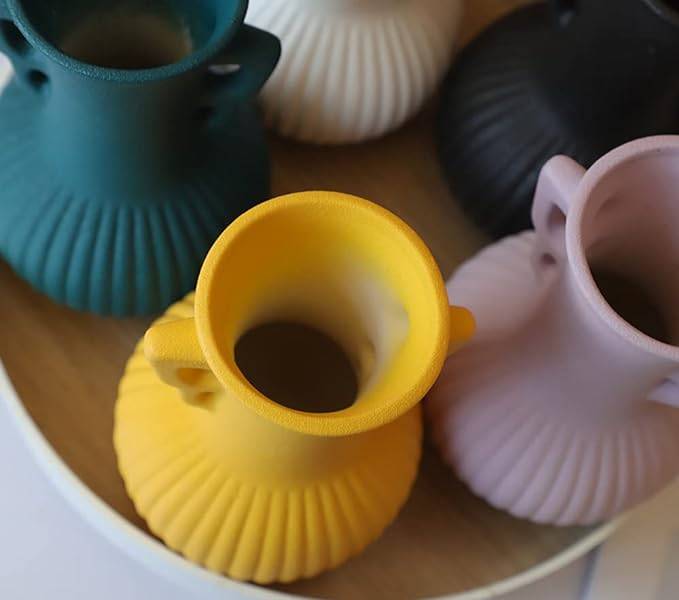 Colorful Ceramic table Vase- Set of 4