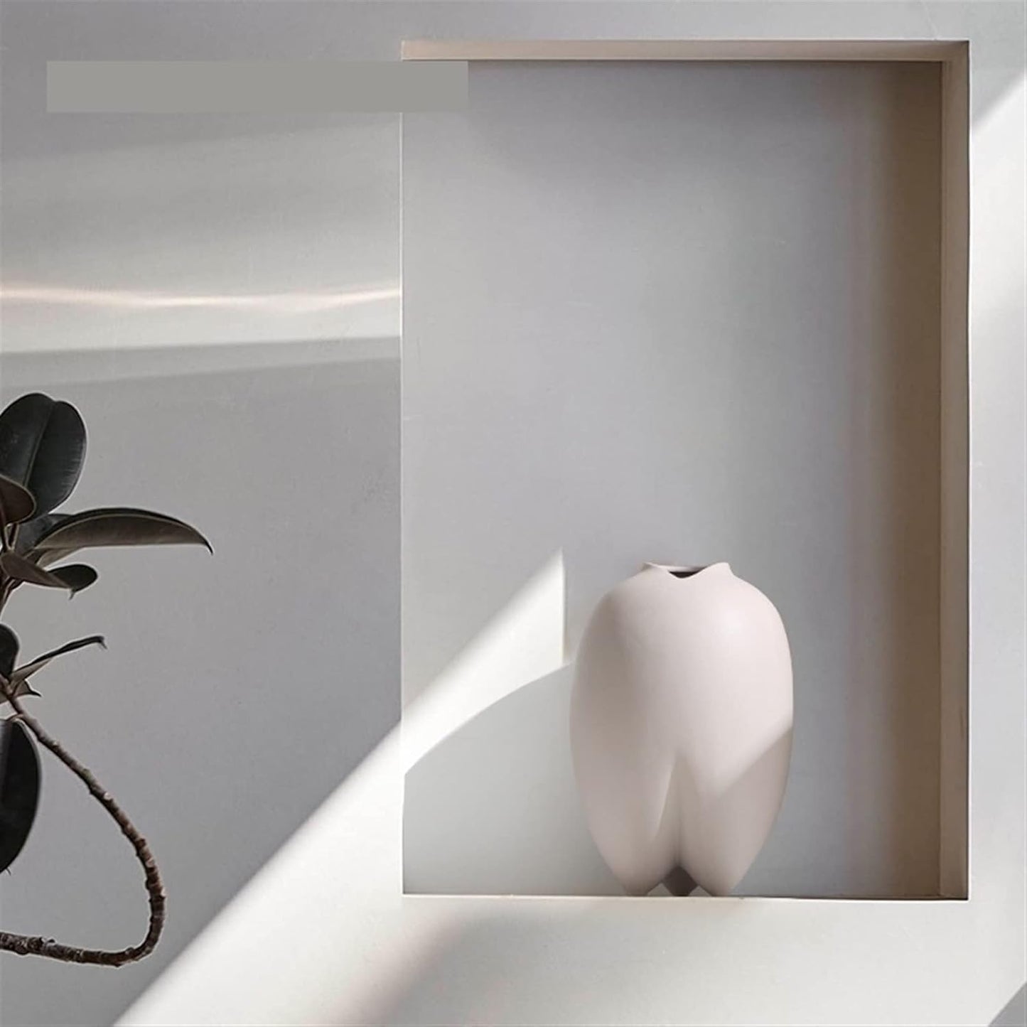 wabi-sabi ball shaped porcelain ceramic vase