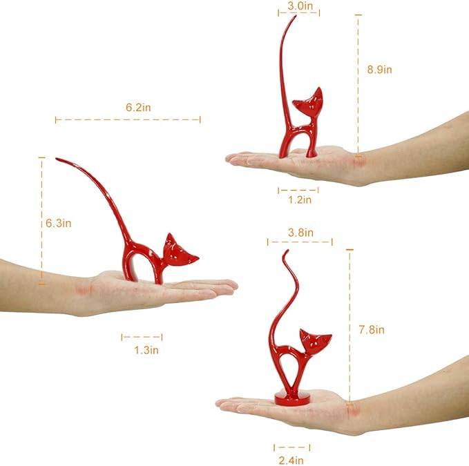 Trio of Cats table decor - Set of 3