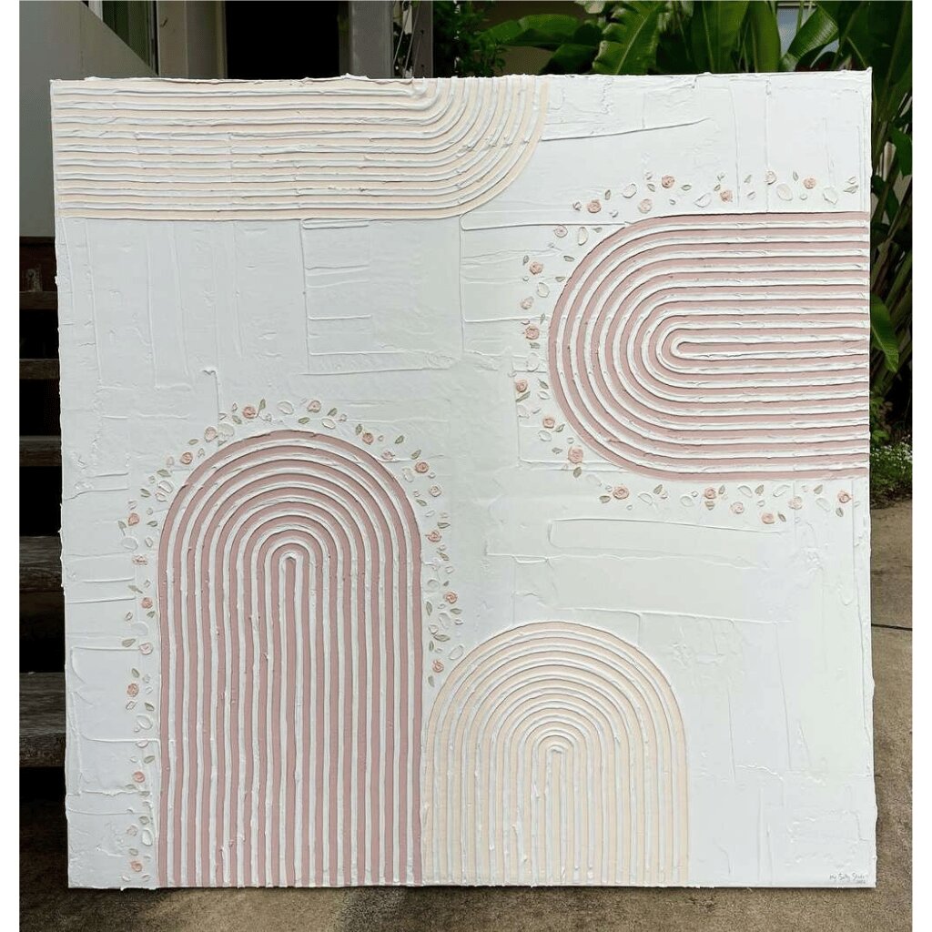 Textured Arch Handmade Wall Art – Perfect for Bedrooms