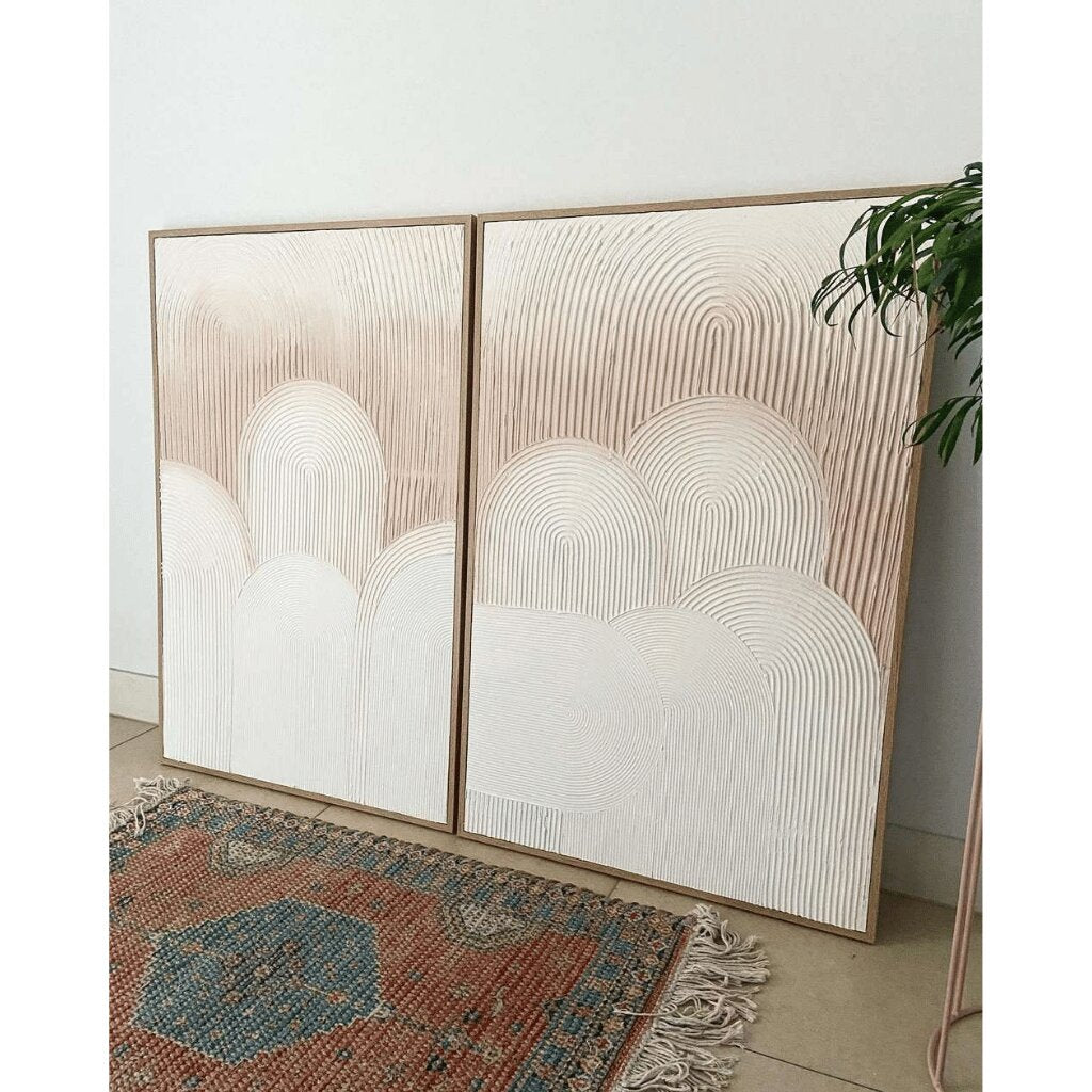 Abstract Handmade Wall Art – Modern Arch Design for Interiors