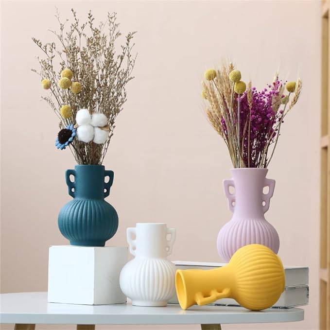 Colorful Ceramic table Vase- Set of 4