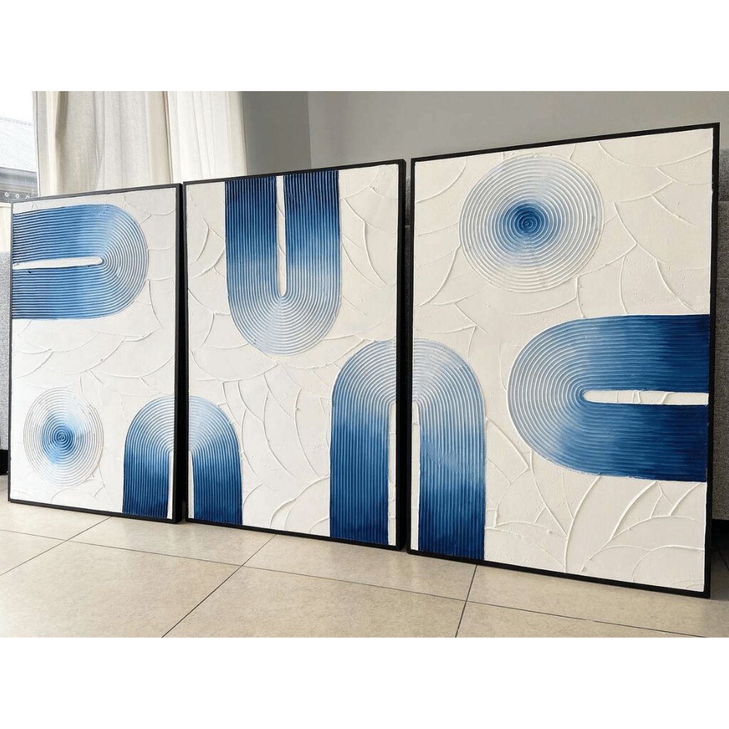 Textured Handmade Wall Art – Arch Abstract Design for Bedrooms