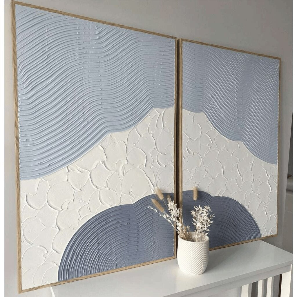 Handmade Wall Art – Textured Arch Abstract for Living Rooms