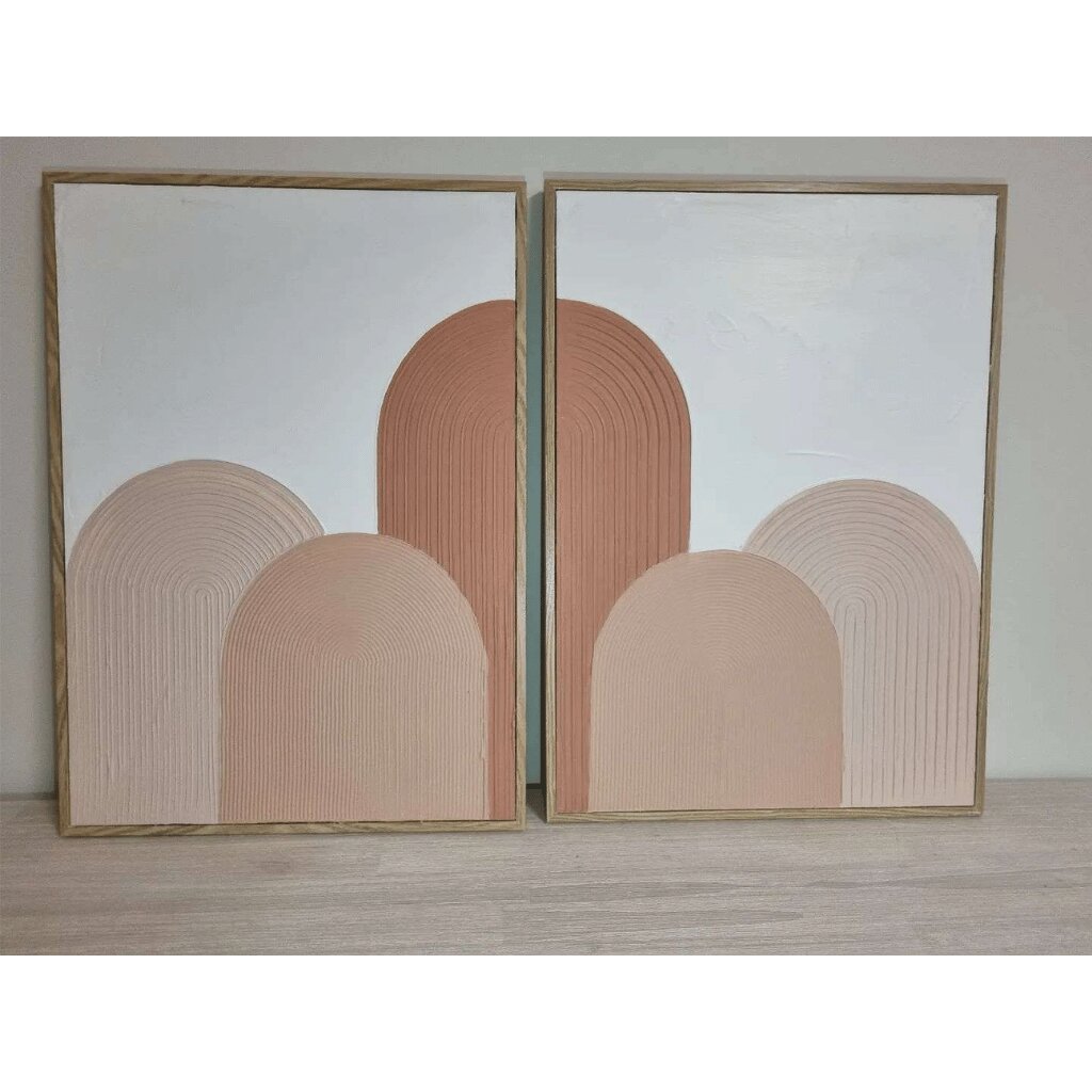 Textured Handmade Wall Art – Abstract Arch for Bedrooms