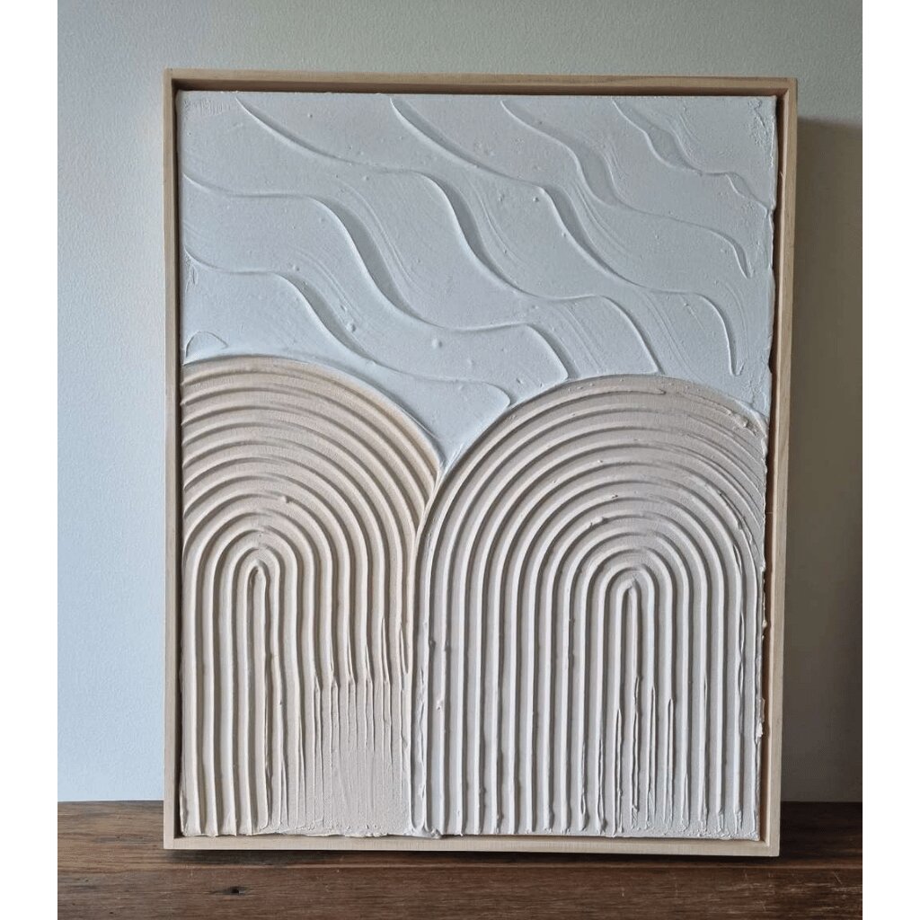 Textured Arch Wall Art – Handmade Abstract for Any Room Decor