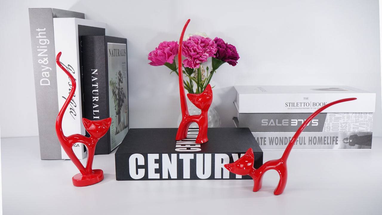 Trio of Cats table decor - Set of 3