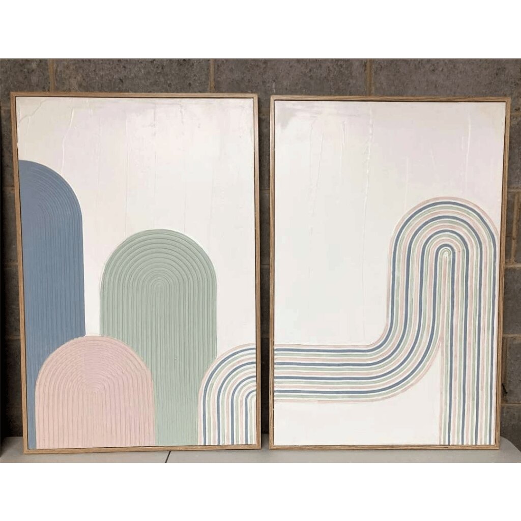 Abstract Handmade Wall Art – Textured Arch for Living Rooms