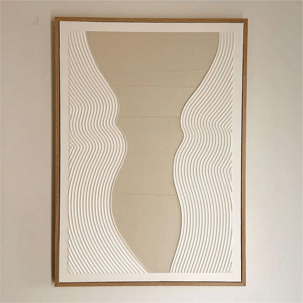 Modern Handmade Wall Art – Textured Arch for Home Interiors