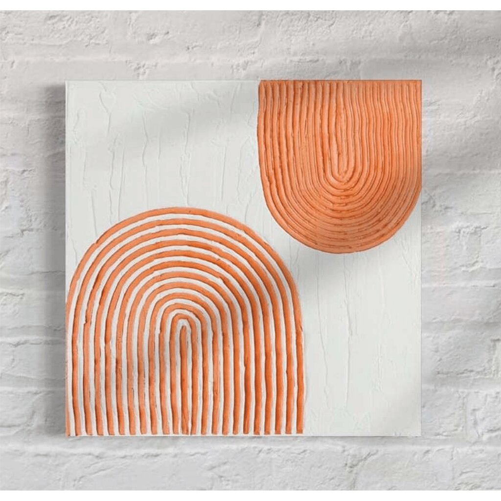 Handmade Arch Wall Art – Abstract Textured for Stylish Interiors