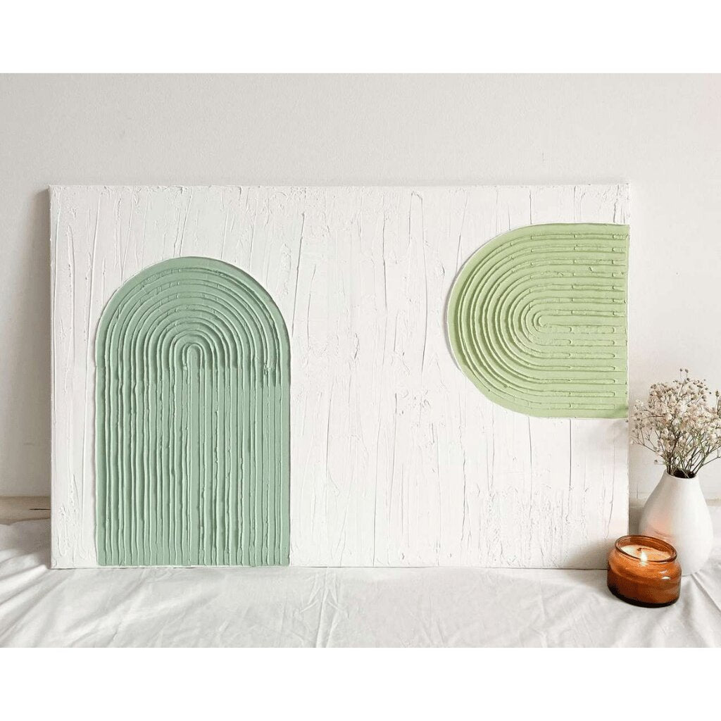 Handmade Wall Art – Abstract Arch Textured for Any Room