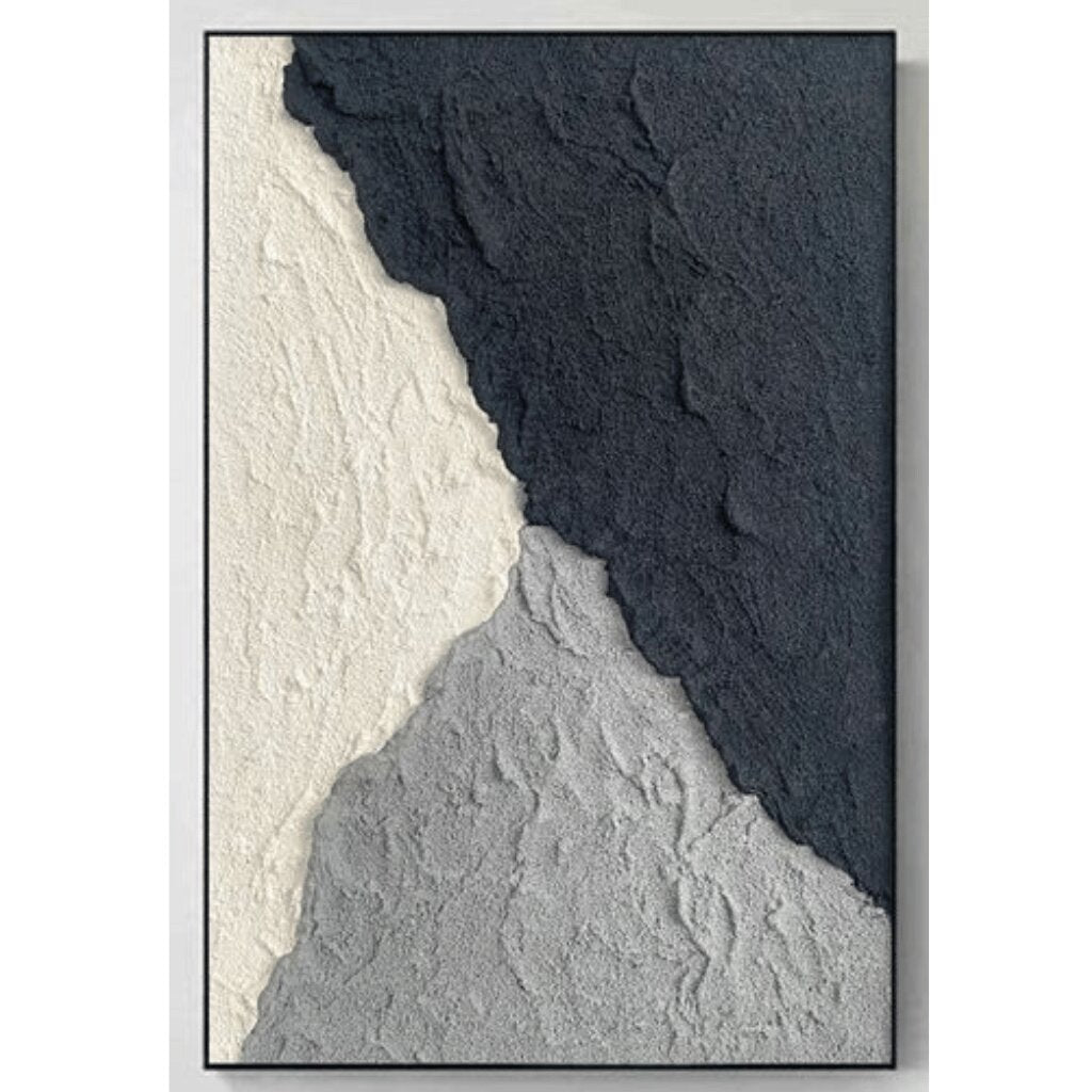 Abstract 3D Plaster Wall Art for Bedroom & Living Room
