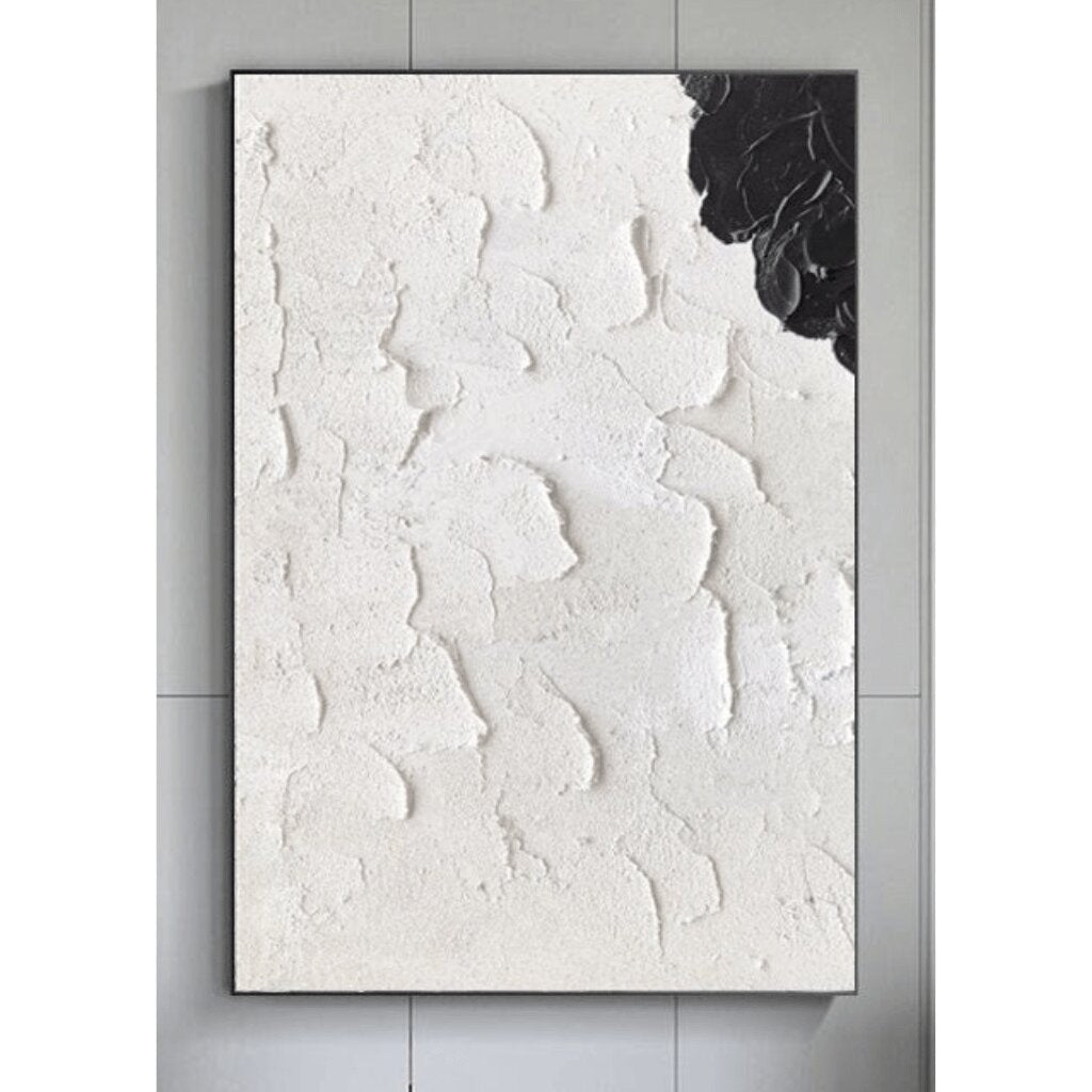 Abstract Wall Art in Beige White for Living & Bedroom