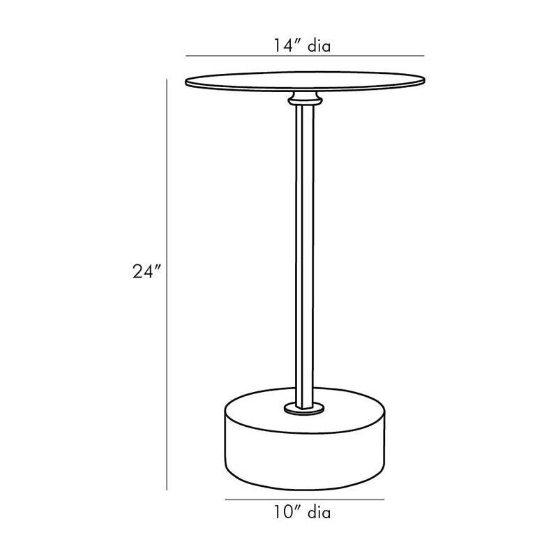 Striped European style Marble & Metal sofa marble side table