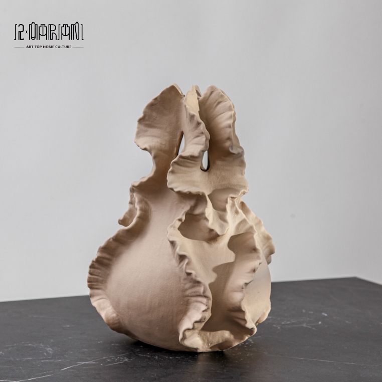 Modern Art Nordic Minimalist White Ceramic Vase Sets for Home Decoration