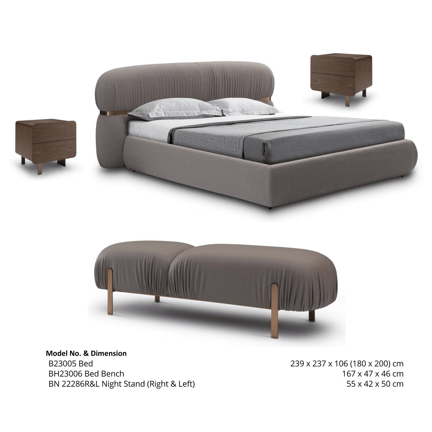 Handcrafted Designer Bed for an Exclusive Touch- without Mattress