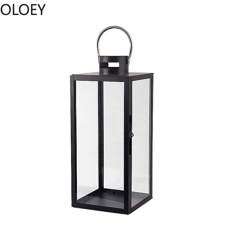 Black Metal Lantern - Set of 3