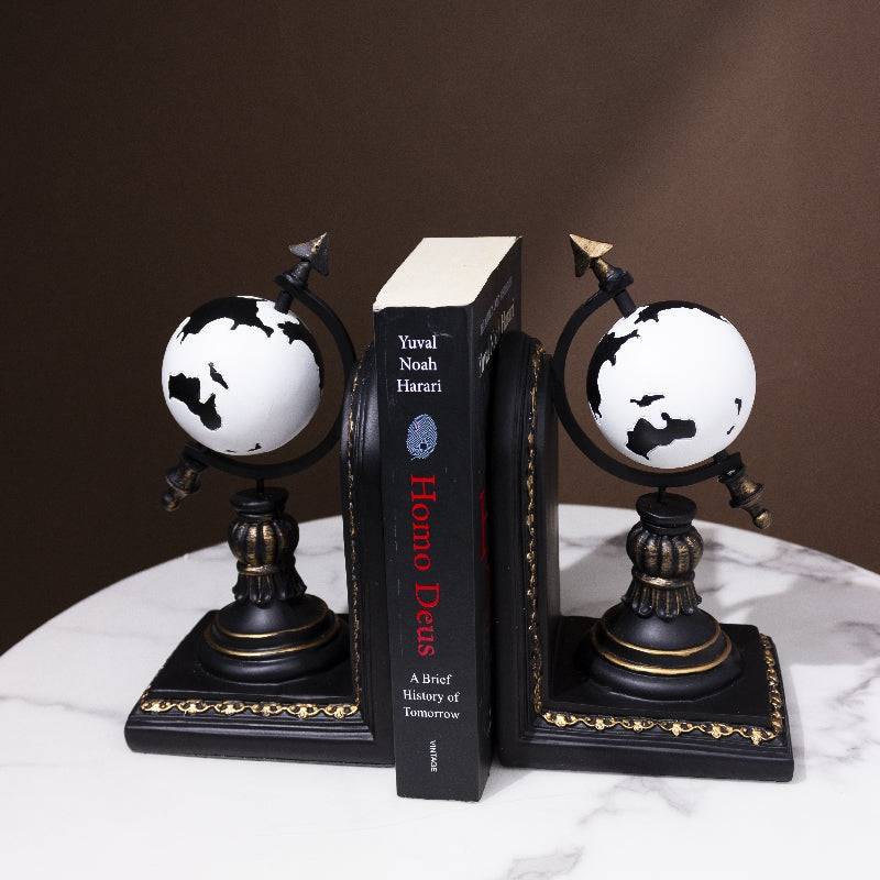 European Style Globe Bookends- Set of 2