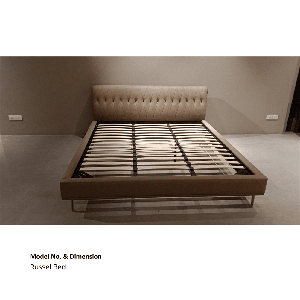 Italian-Inspired Bed Set for Elegant Living- without Mattress