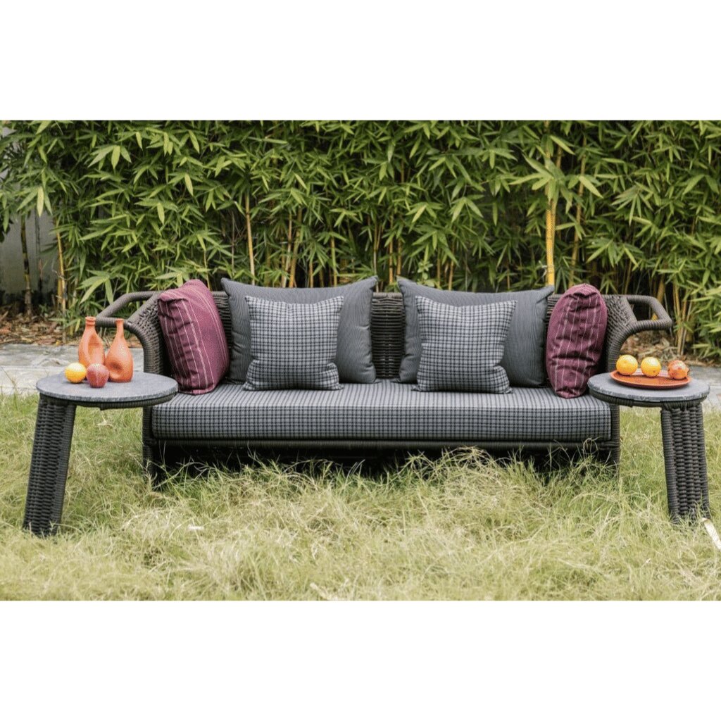Lounge Sofa Set – Iron Frame Rattan