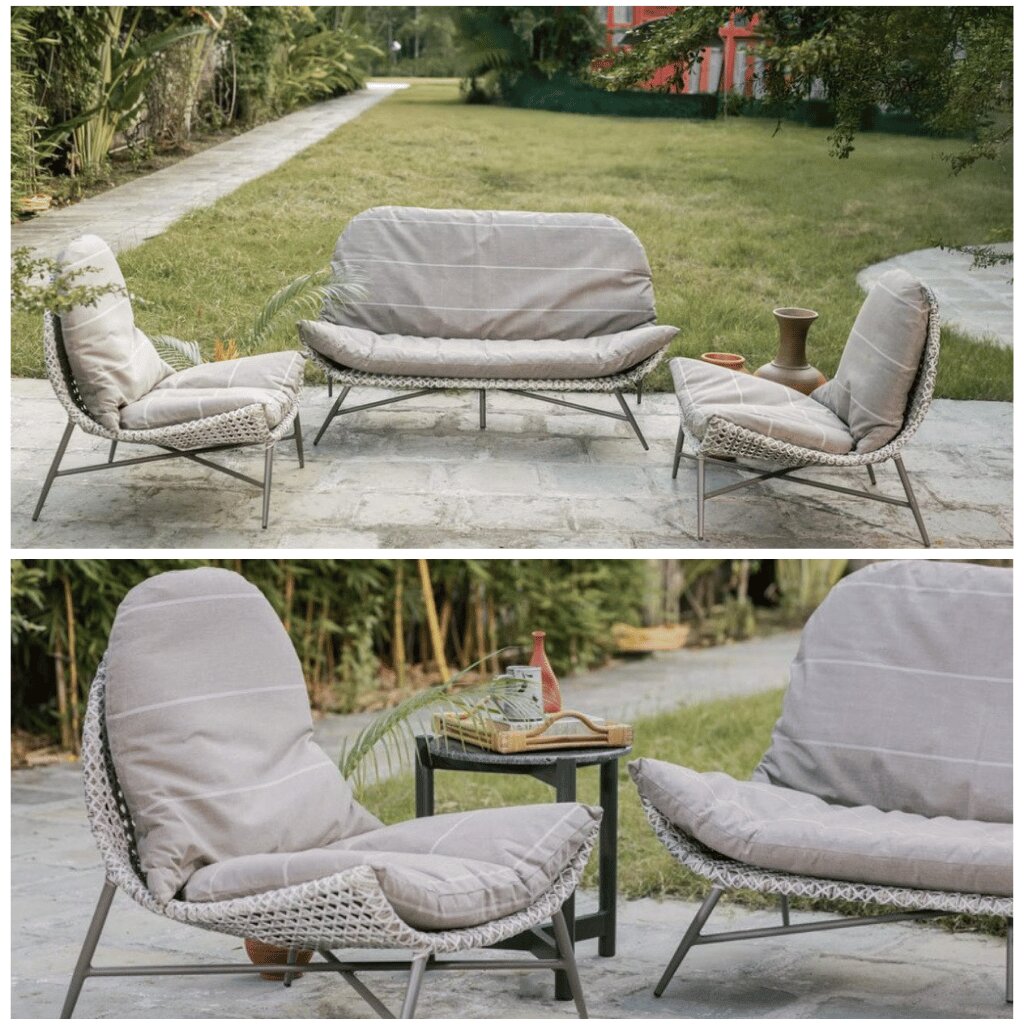 Lounge Sofa Set – Weather-Resistant Cushions