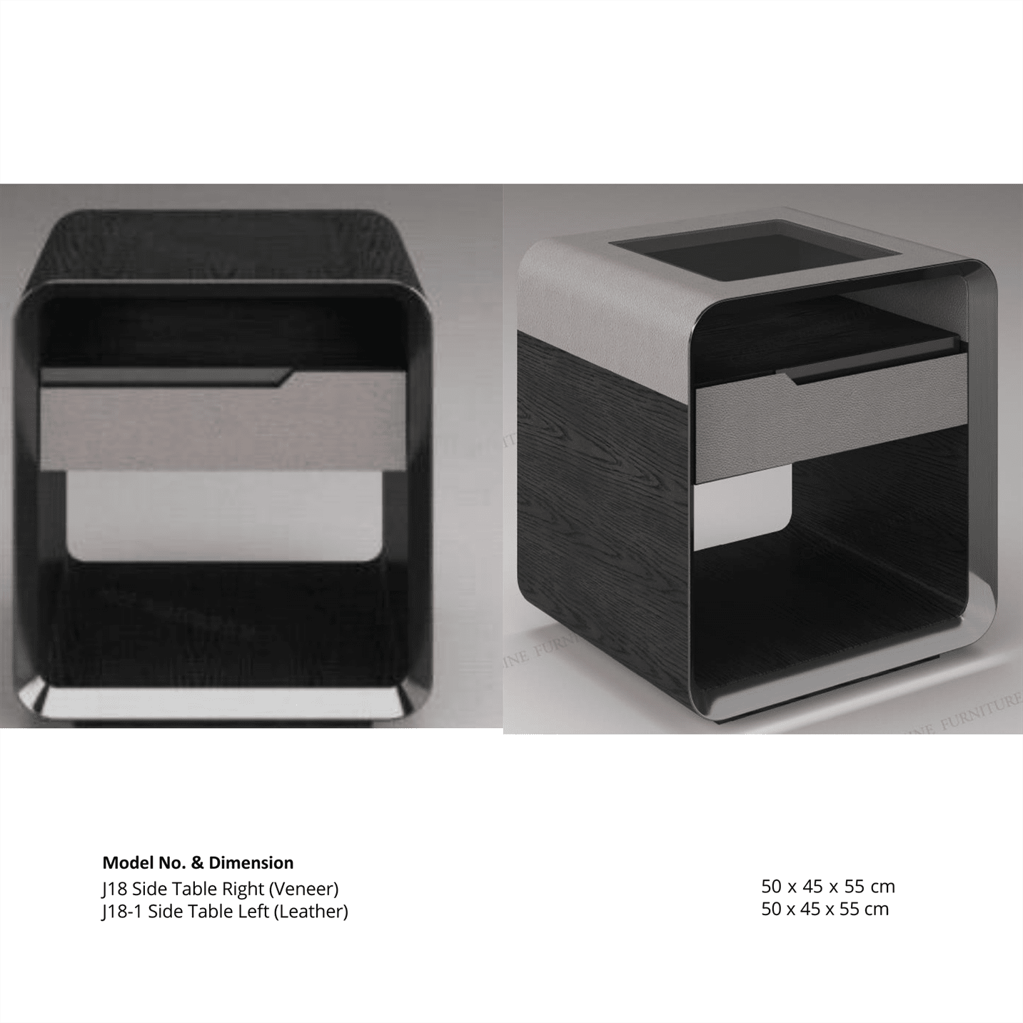 Luxury Minimalist Nightstand for a Sophisticated Touch- 1 piece