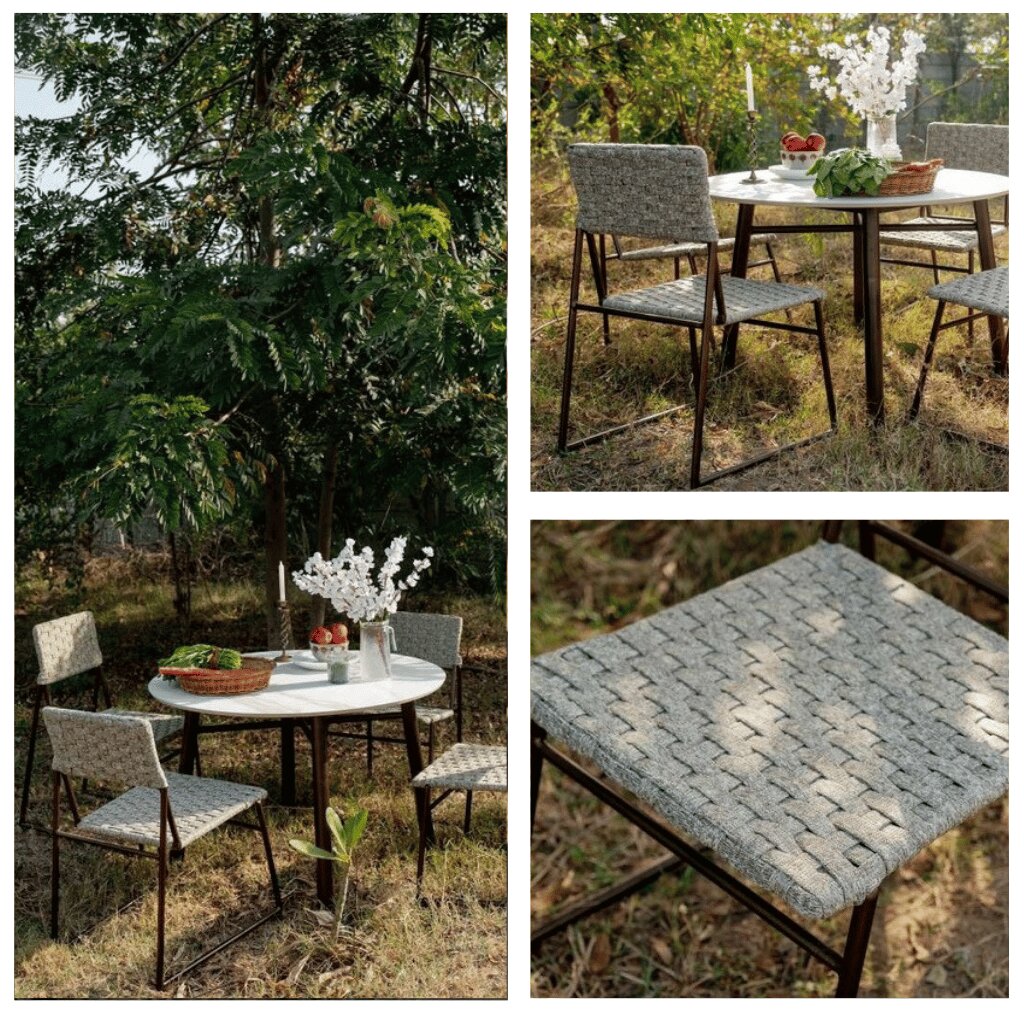Outdoor Dining Set – Washable Cushions