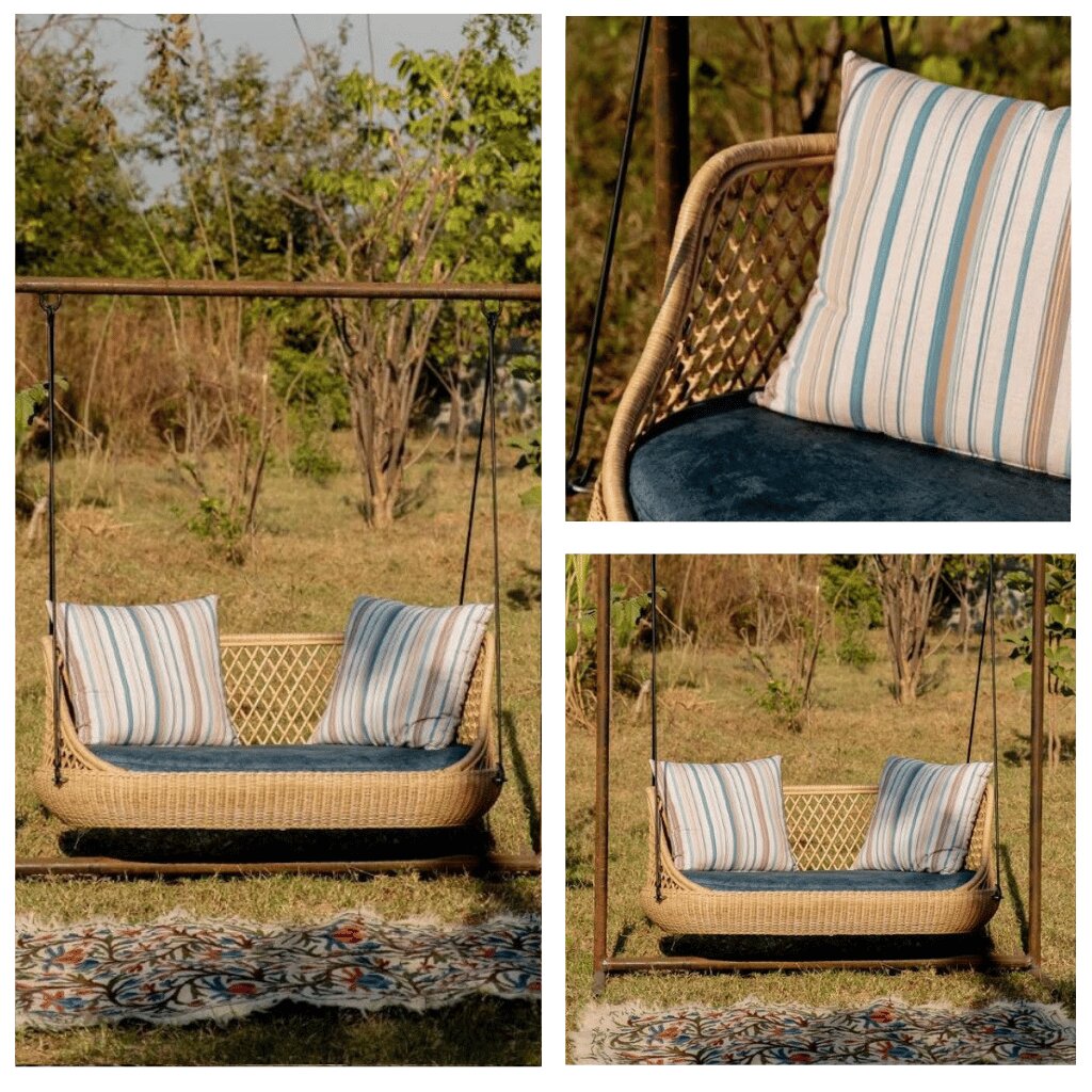 Outdoor Swing – Sleek Rattan, Customizable Options