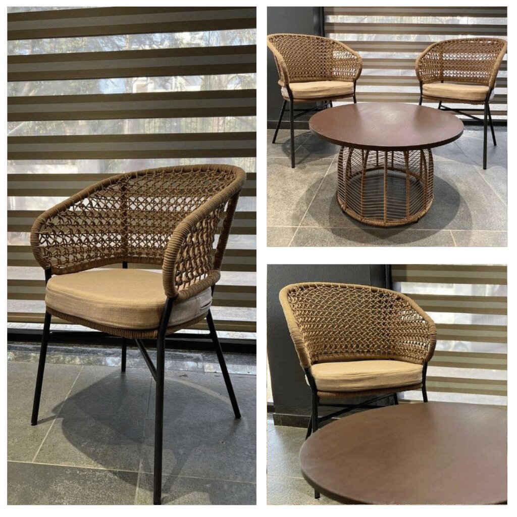 Patio Dining Set – Customizable Cushions