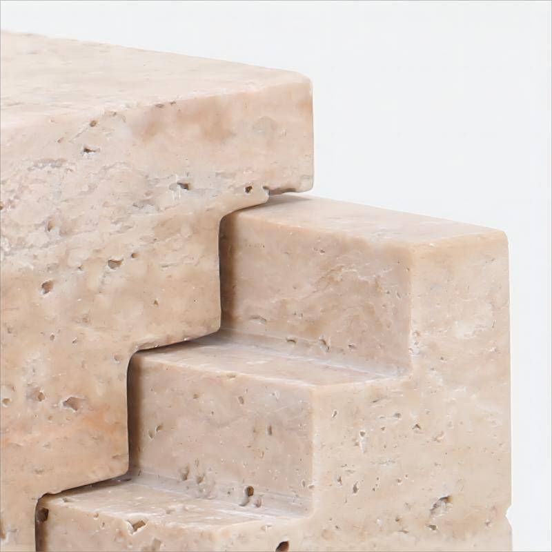 Stair Cube Marble table Sculpture - 1 Piece