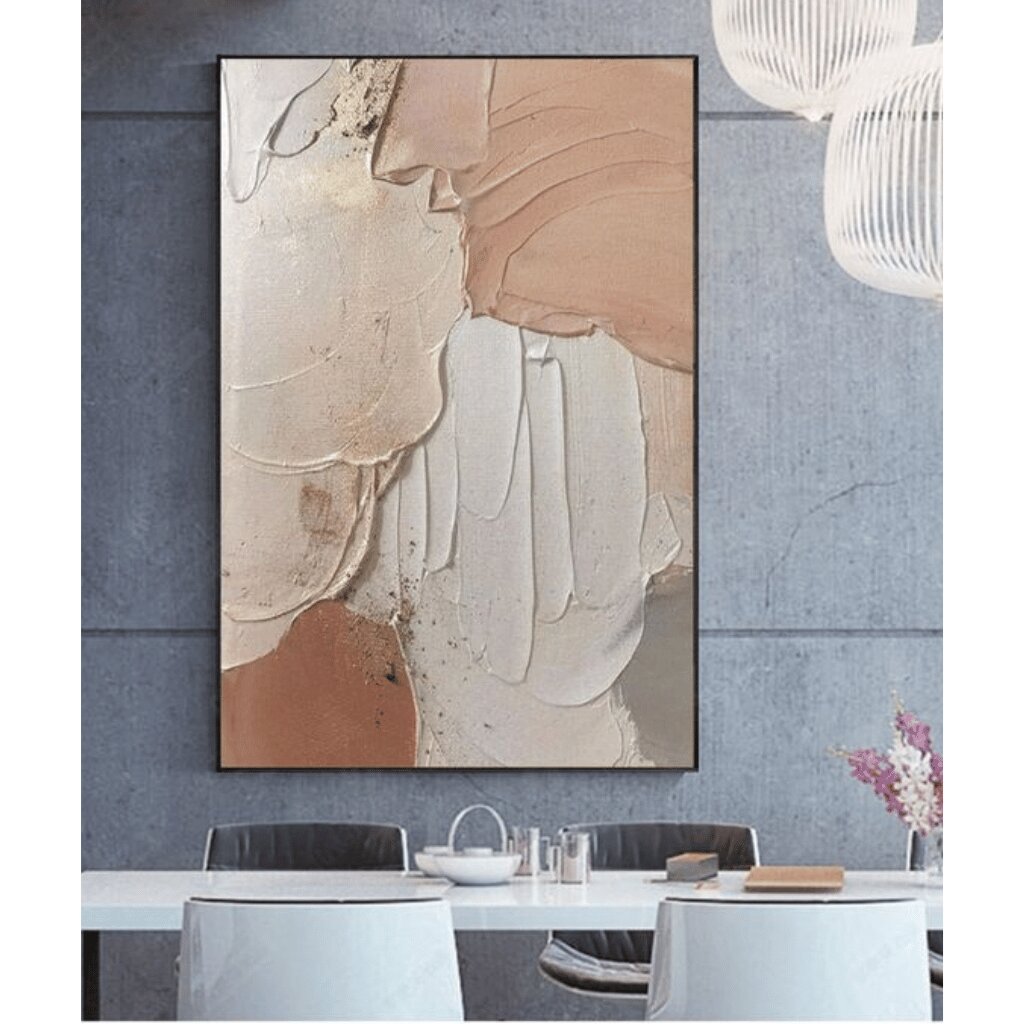 Textured Plaster Wall Painting for Luxe Bedrooms