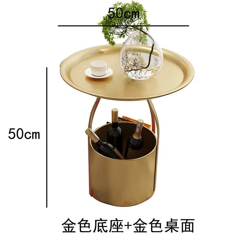 Basket style Minimalistic sofa side table