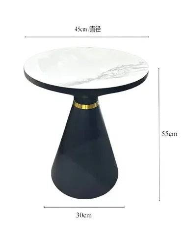 Cone Shaped sofa side marble table