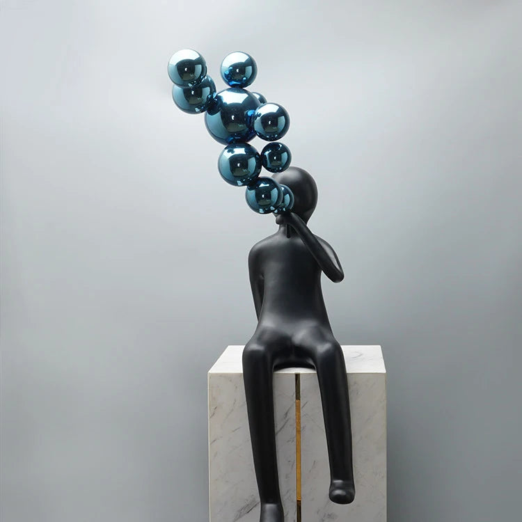 Blowing bubbles Fiber Sculpture chandelier