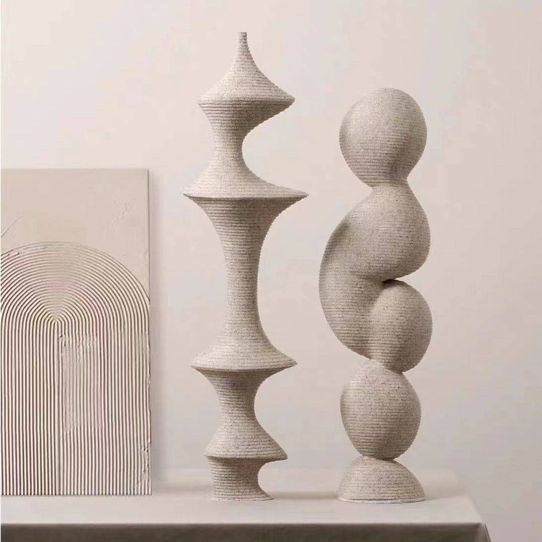 Geometric Ornament table decor - set of 2