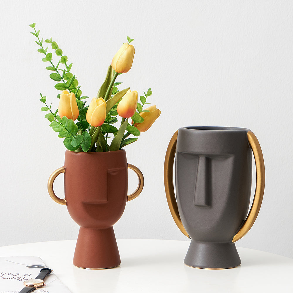 Nordic Ceramic Flower pot vase - set of 2