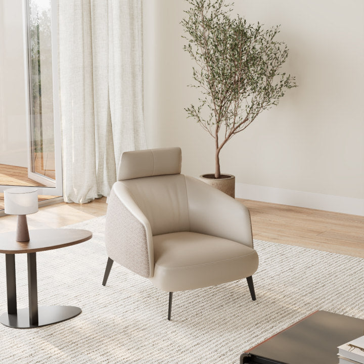 Euro Relaxing Upholstery Modern Accent Armchair